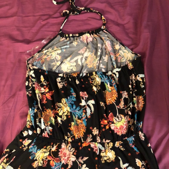 Lane Bryant Black Halter Top Maxi dress size 14/16 - Picture 2 of 4